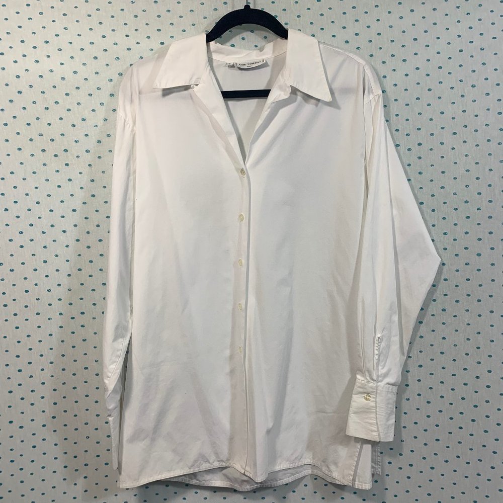 Anne Fontaine Classic White Button Up Dress Shirt